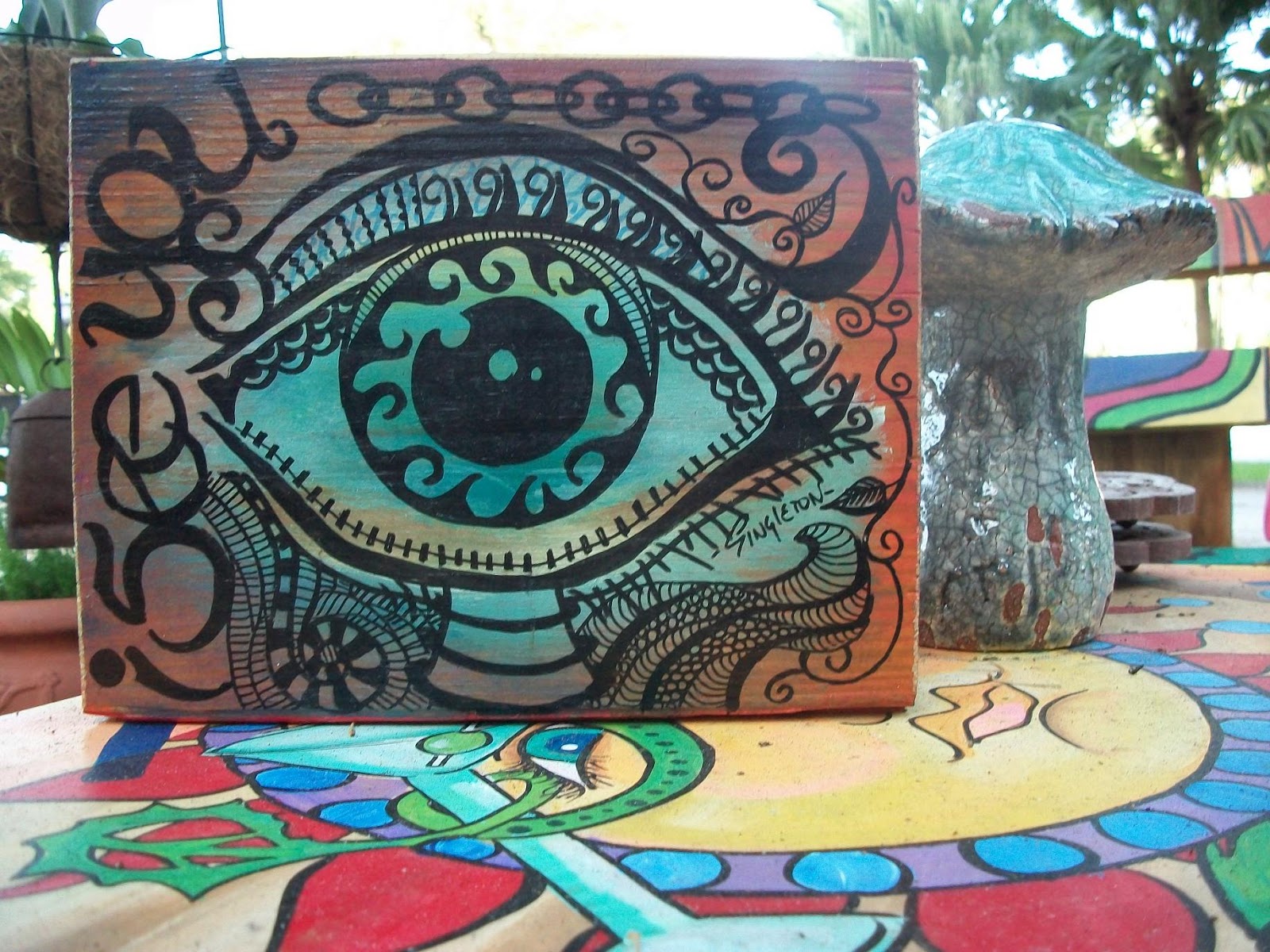 1600x1200 The Hippie Parade Can You See Me Now - Hippie Painting