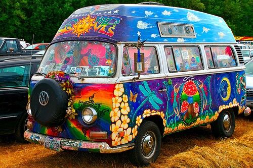 500x333 Beautiful Paint Job - Hippie Van Painting