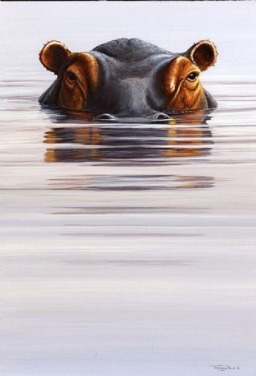 366x538 Hippo - Hippo Painting