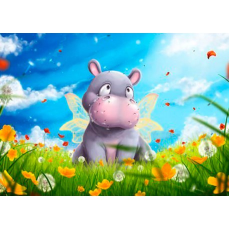 458x458 Diamond Painting Kit - Hippo Painting
