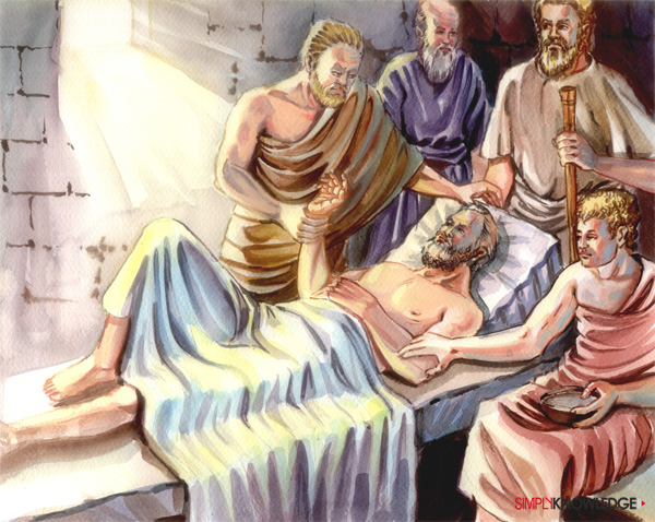 600x478 Biography Of Hippocrates Simply Knowledge - Hippocrates Painting