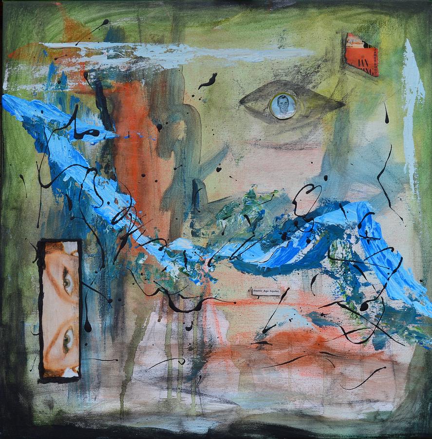 887x900 The Atomic Age Hipster Painting By John Terrell - Hipster Painting