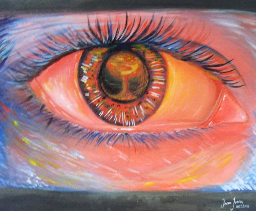 900x743 Eye Of Hiroshima (Atomic Bomb) By Oscarliima - Hiroshima Painting