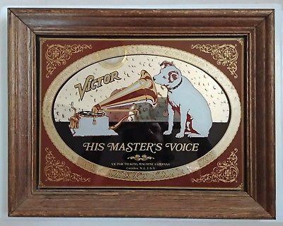 400x320 Vintage Victor Victrola Dog His Master's Voice Painted - His Masters Voice Painting