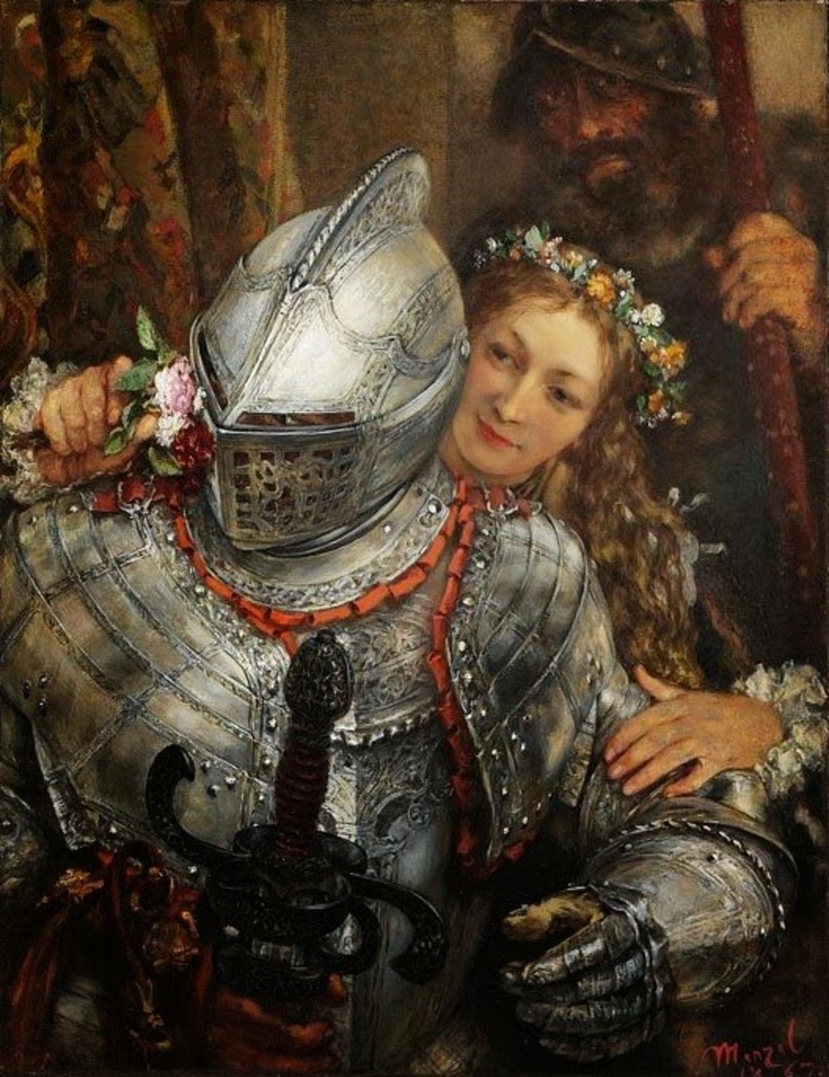 1200x1559 Historical Painting Of Kightbean Resisting A Thot's Seduction - Historical Painting