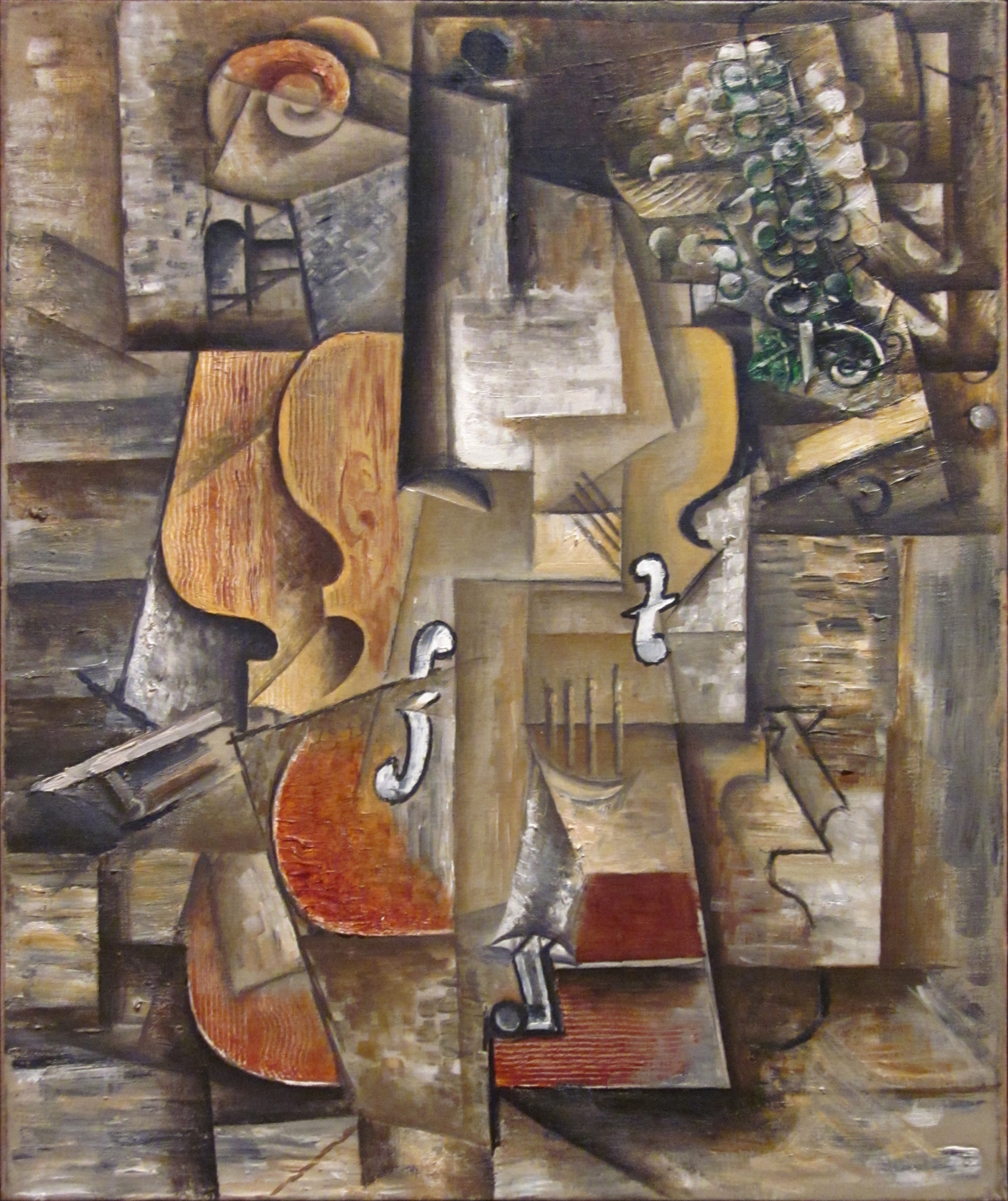 2619x3120 Filepablo Picasso, 1912, Violin And Grapes, Oil On Canvas, 61 X - History Of Canvas Painting