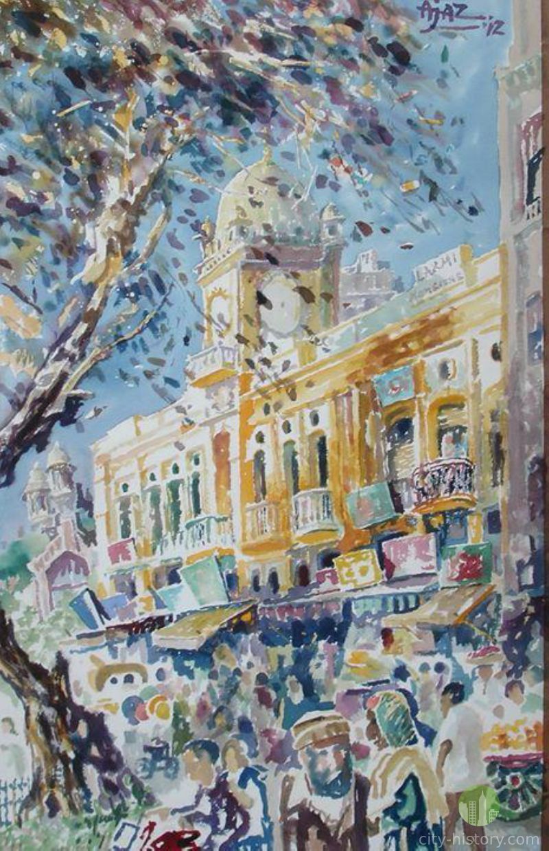 800x1239 Lahore Culture Amp Heritage On Canvas - History Of Canvas Painting