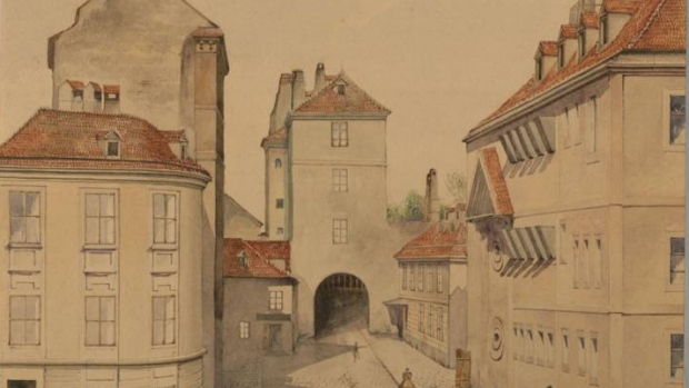 620x349 Rare Hitler Painting Donated To Dutch Wartime Institute - Hitler Painting