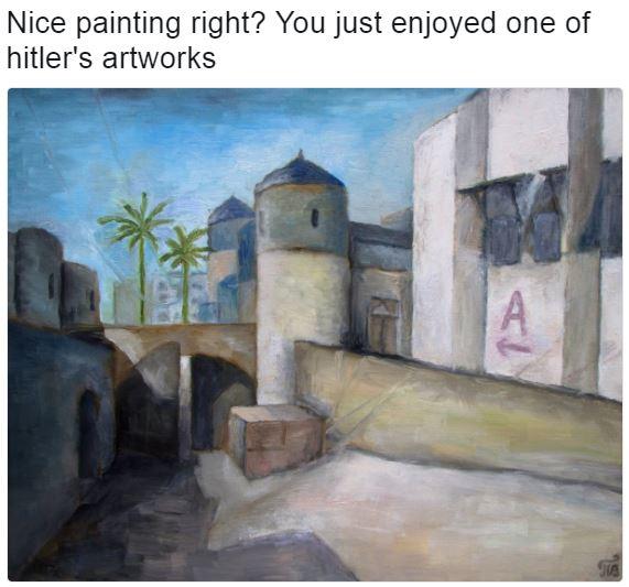 571x533 Counter Strike Map You Just Enjoyed One Of Hitler's Artworks - Hitler Painting