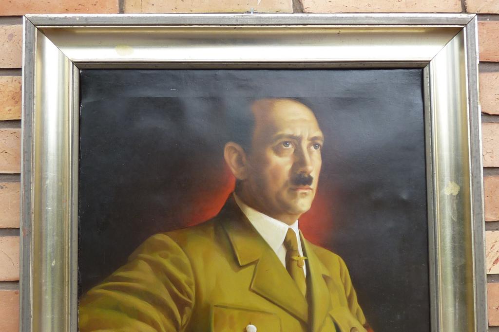 1024x682 Adolf Hitler Portrait Painting Original - Hitler Portrait Painting
