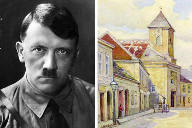 620x413 Paintings By Nazi Leader Adolf Hitler To Fetch - Hitler Portrait Painting