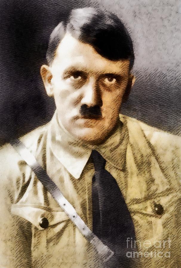607x900 Adolf Hitler, Leader Of The Nazi Party, Wwii. History Portraits - Hitler Portrait Painting