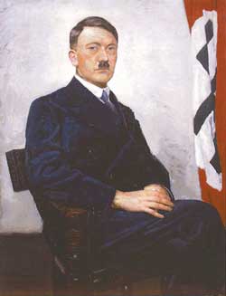 250x327 Real History And Adolf Hitler Seen By An Artist - Hitler Portrait Painting