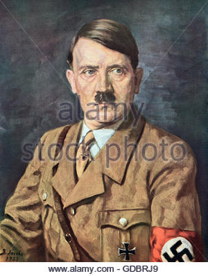 300x398 Adolf Hitler, Portrait, Painting, 1933 Stock Photo 51513675 - Hitler Portrait Painting