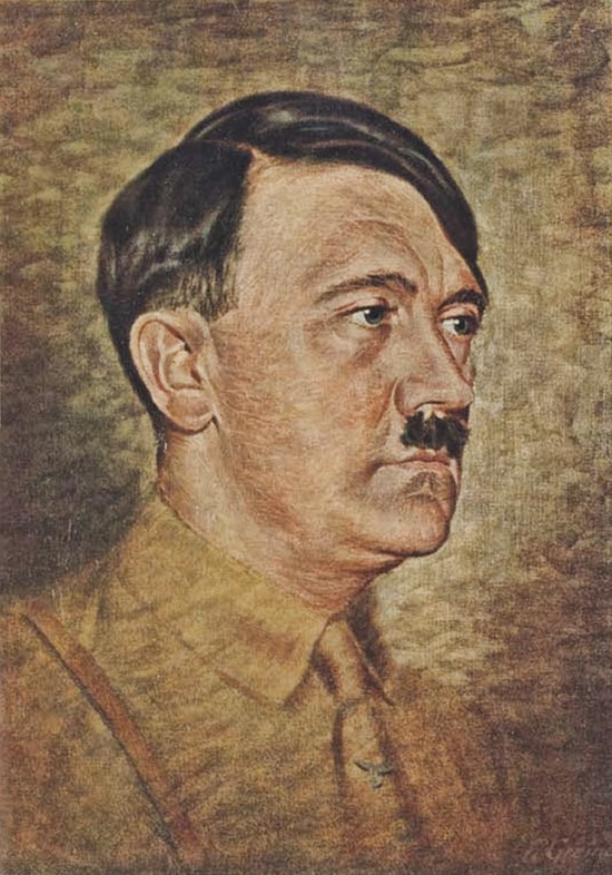 550x786 Adolf Hitler Painting ~ Early 1930s By Undertheironsky1889 - Hitler Portrait Painting