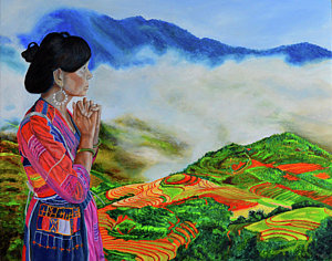 300x236 Hmong Paintings Fine Art America - Hmong Art Painting
