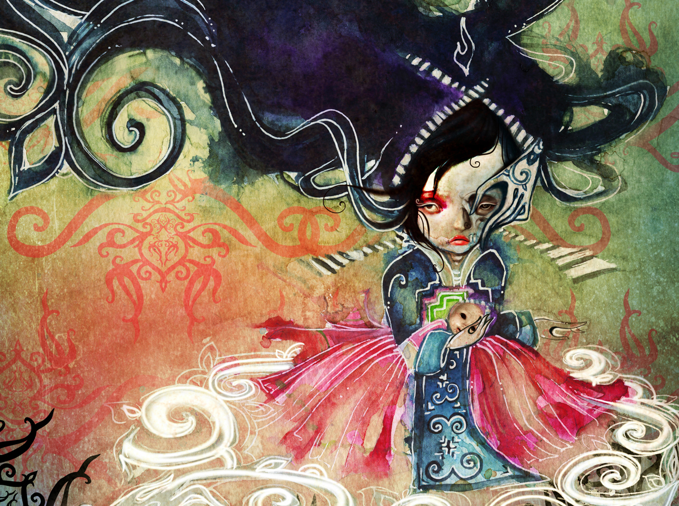 1342x1000 Kao Lee Thao - Hmong Painting