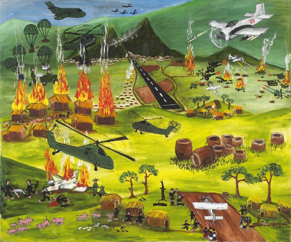 1000x830 Three Hmong Artists Explore Identity Through Work Mpr News - Hmong Painting