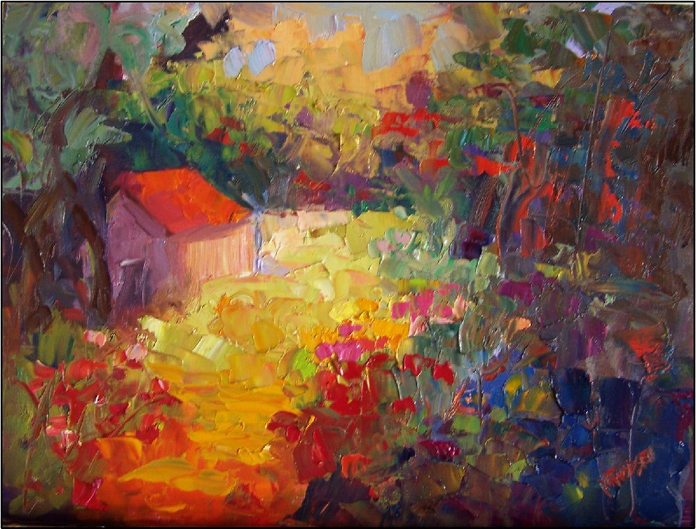 1000x760 Hobbit Hide Out, 16x12, Oil On Masonite, Painting With Thick - Hobbit Painting