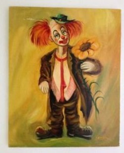 250x309 Hobo Clown Paintings - Hobo Painting