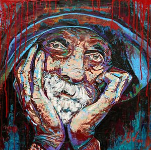 300x299 Old Hobo Paintings Fine Art America - Hobo Painting