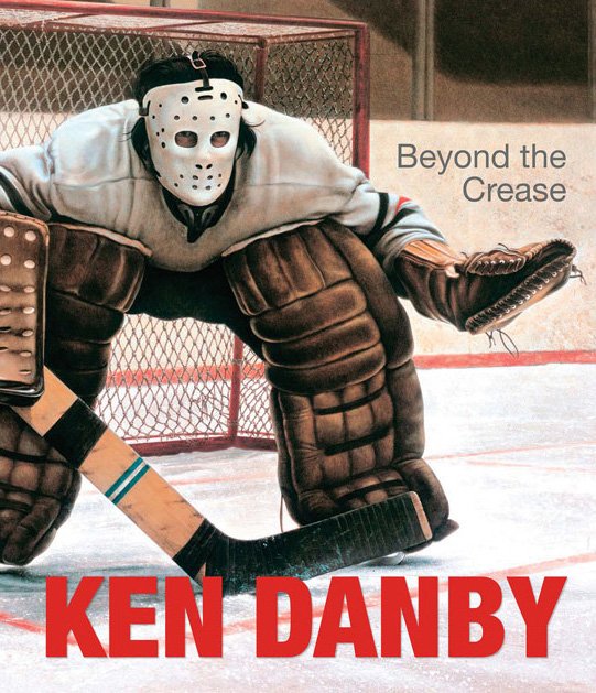 541x629 New Book Reveals Story Behind Hockey Painting - Hockey Goalie Painting