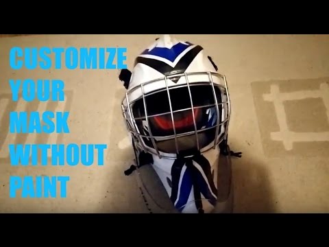 480x360 How To Customize Your Goalie Helmet Without Painting - Hockey Helmet Painting