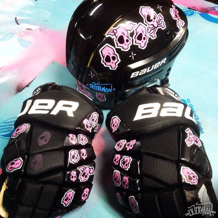 720x720 Pink Dudeman's Blog - Hockey Helmet Painting