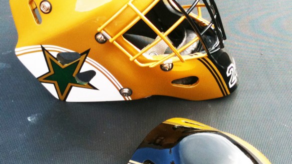 583x328 Custom Goalie Masks Catchers Masks Archives Dallas - Hockey Helmet Painting