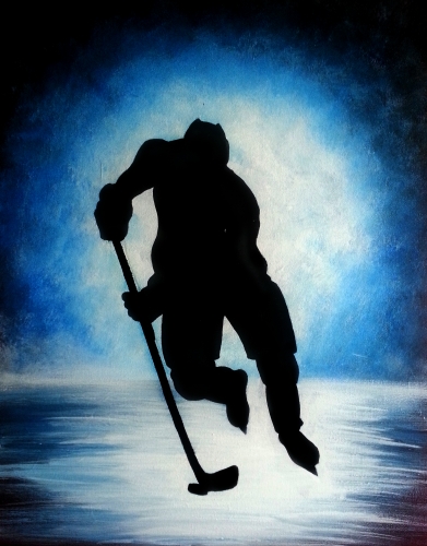 Hockey Painting at PaintingValley.com | Explore collection of Hockey ...