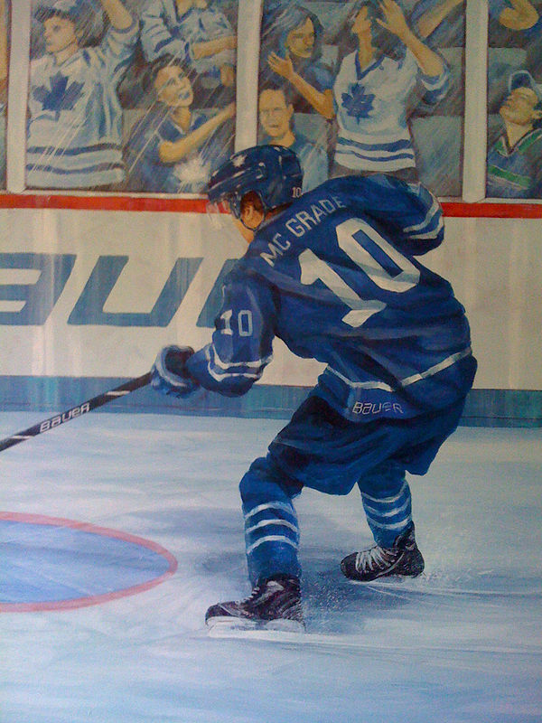 600x800 Hockey Mural - Hockey Painting