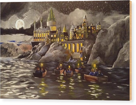536x415 Hogwarts Castle 2 Painting By Tim Loughner - Hogwarts Castle Painting