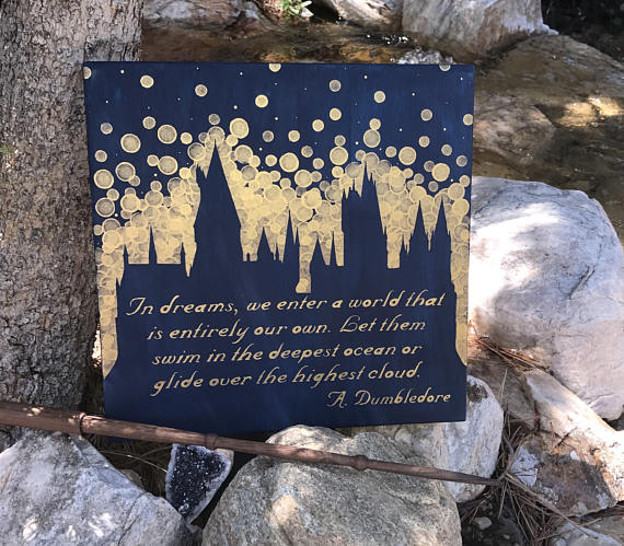 570x499 Hogwarts Castle Paintinghogwartsharry Potteralbus - Hogwarts Castle Painting