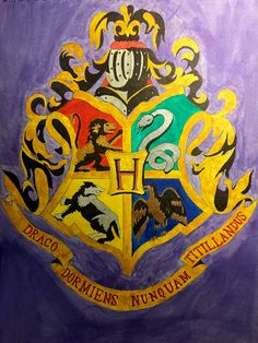 Hogwarts Crest Painting at PaintingValley.com | Explore collection of ...