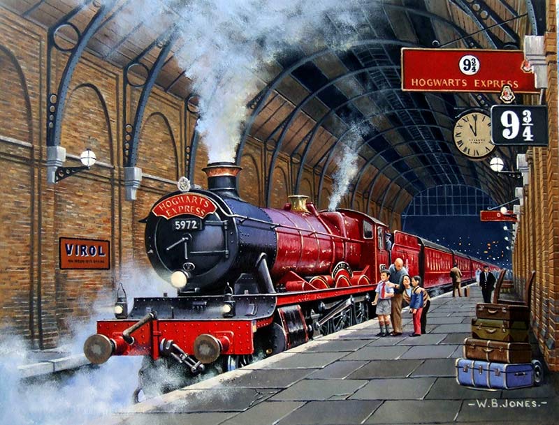 800x609 Railway Paintings By Wynne B Jones Artist From North Wales - Hogwarts Express Painting