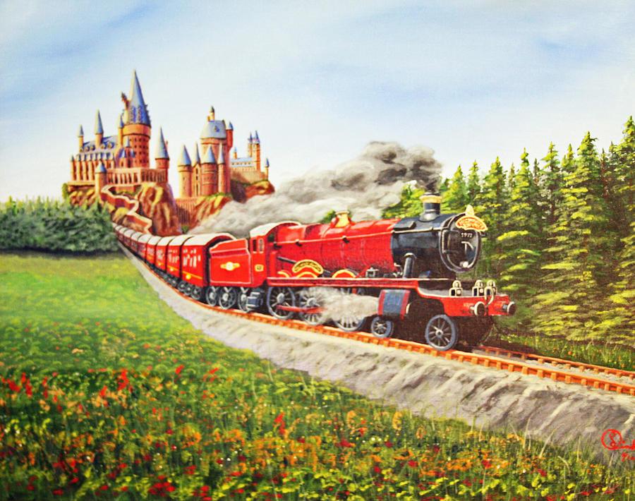 Hogwarts Express Painting at PaintingValley.com | Explore collection of ...