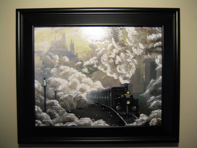 650x488 Hogwarts Express First Year Jablackwell Harry Potter Painting - Hogwarts Express Painting