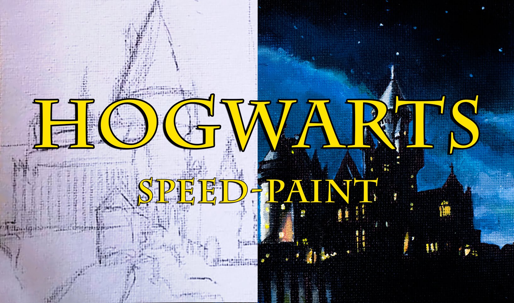 1634x963 Hogwarts Speed Paint (Acrylic Paint) - Hogwarts Painting