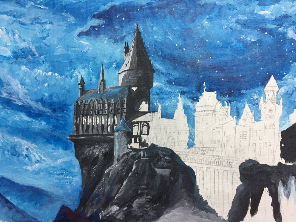 Hogwarts Painting at PaintingValley.com | Explore collection of ...