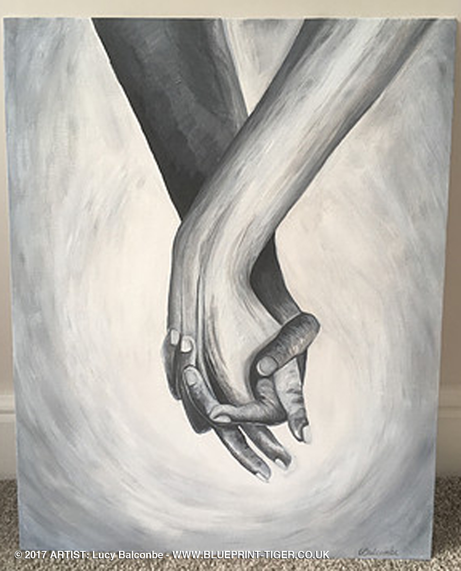 915x1134 Lucy Balcombe - Holding Hands Painting
