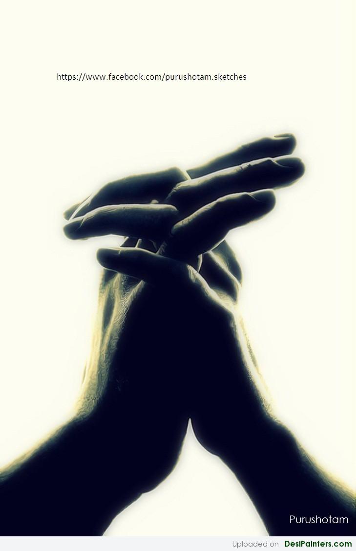 729x1127 Oil Painting Holding Hands - Holding Hands Painting