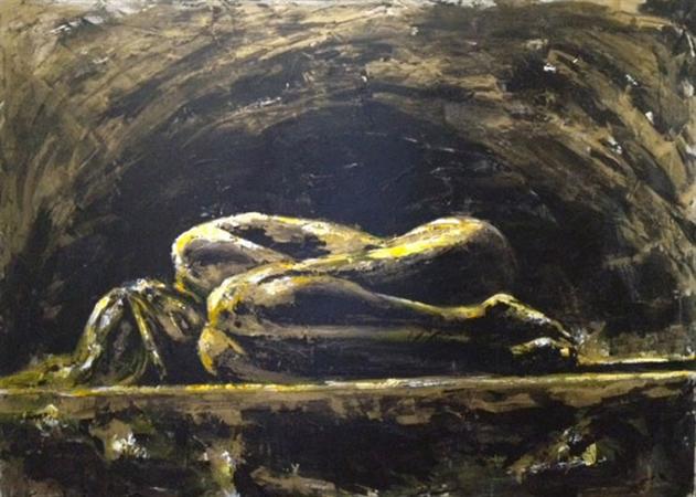 631x450 Fadia Painting Black Hole Syriauntold - Hole Painting