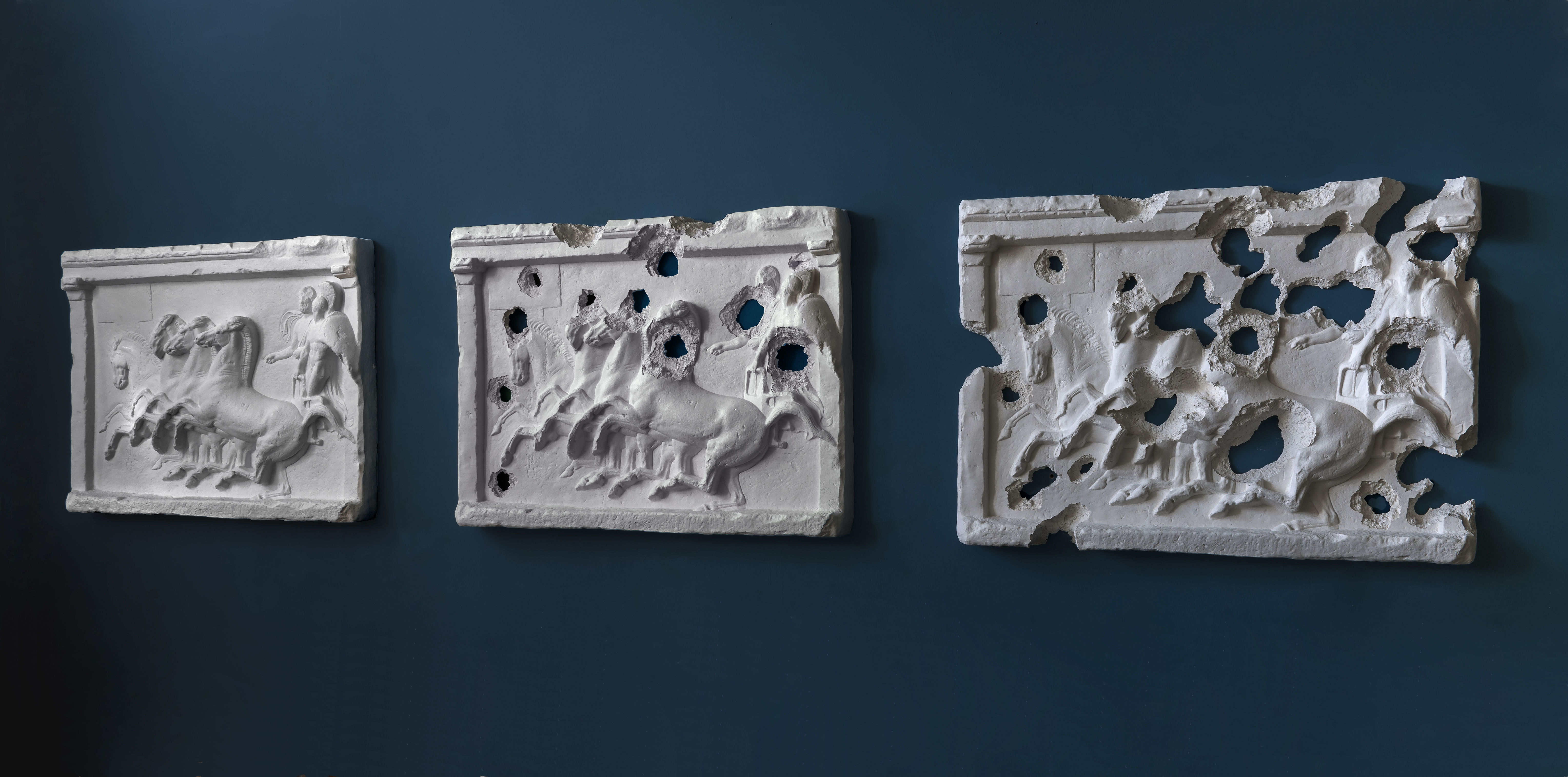 6113x3030 Piers Secunda Isis Bullet Holes Paintings - Hole Painting