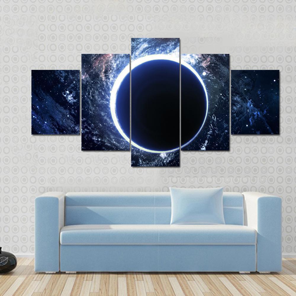 1000x1000 Supermassive Black Hole Multi Panel Canvas Wall Art - Hole Painting