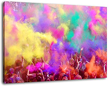 450x357 Holi Festival, Great Colour Party, Size 60x40 Cm, Painting - Holi Painting