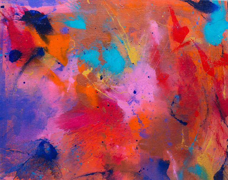 770x607 Saatchi Art Colors Of Holi Painting By Carl Jordan - Holi Painting
