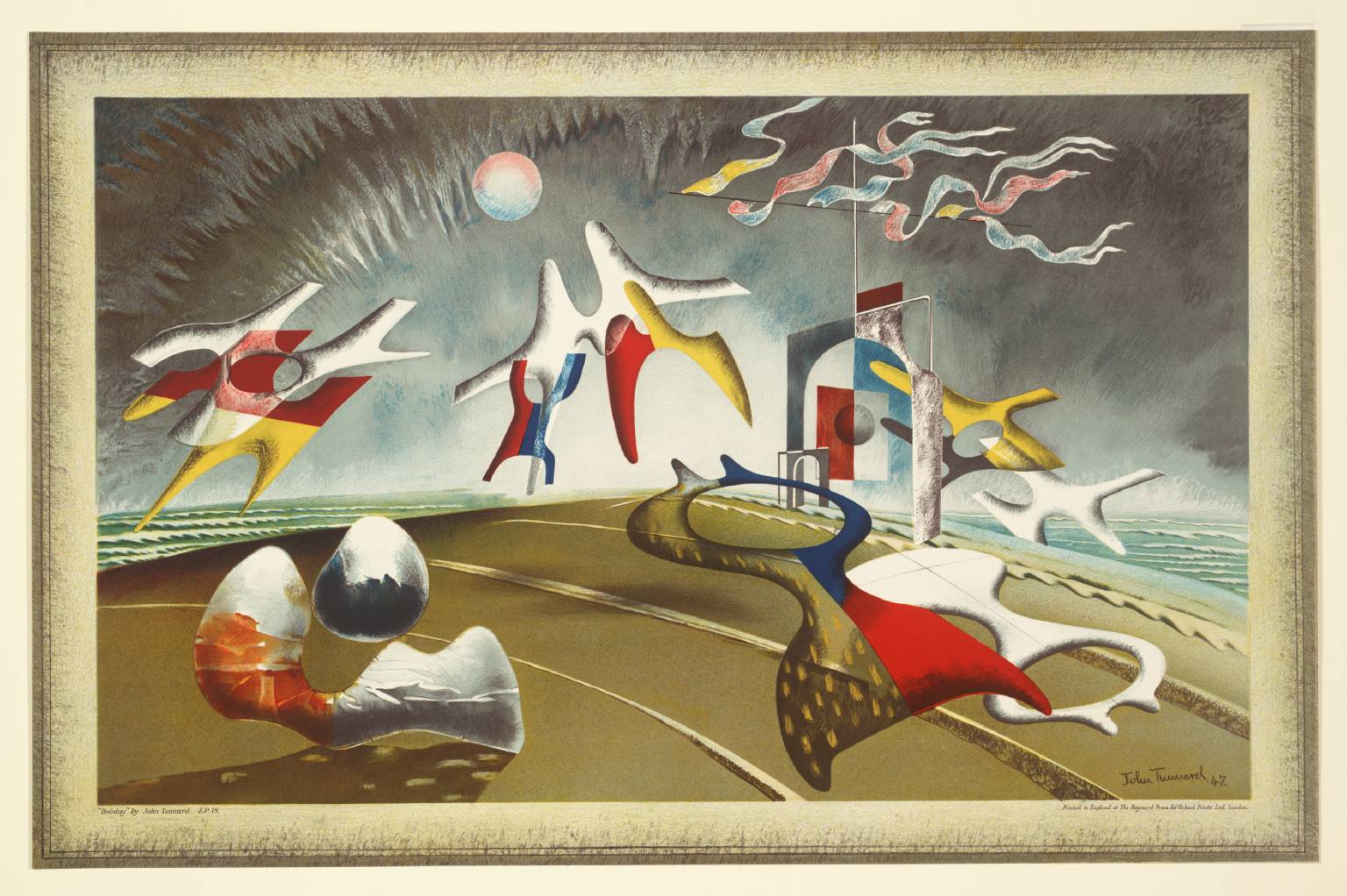 1536x1022 Holiday', John Tunnard, 1947 Tate - Holiday In Essex Painting