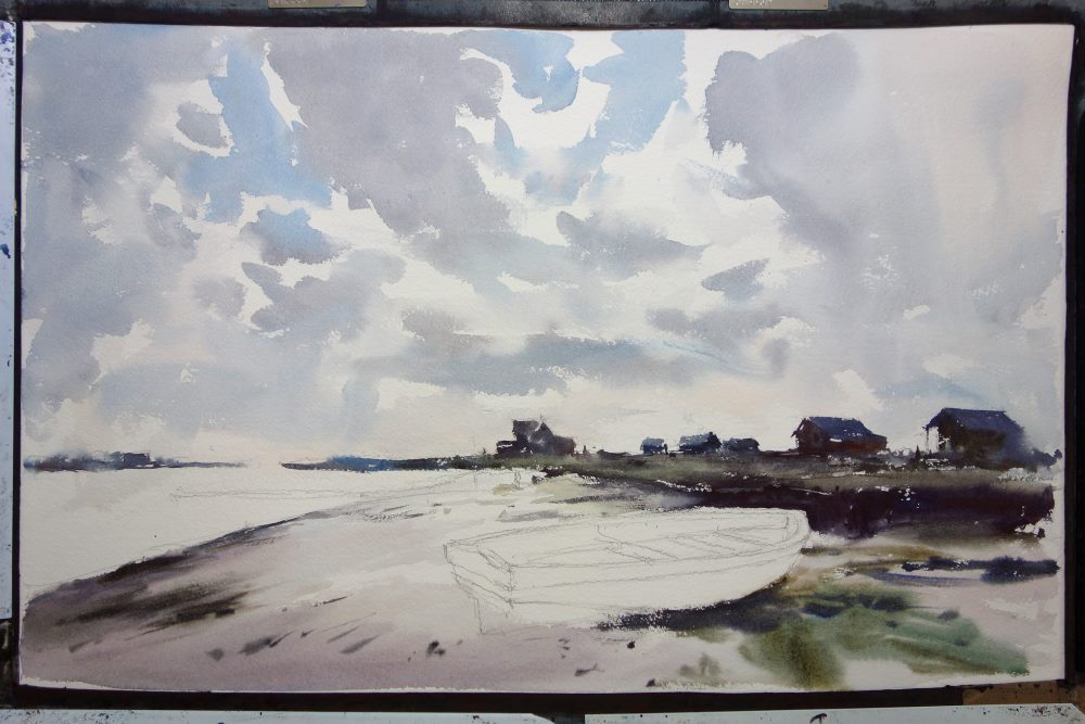 1000x667 Jem Bowden Mist Amp Sun, Plein Air Fun, - Holiday In Essex Painting