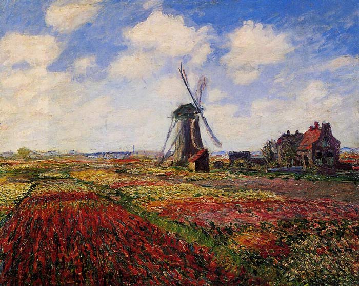 700x557 Field Of Tulips In Holland , 1886 - Holland Painting