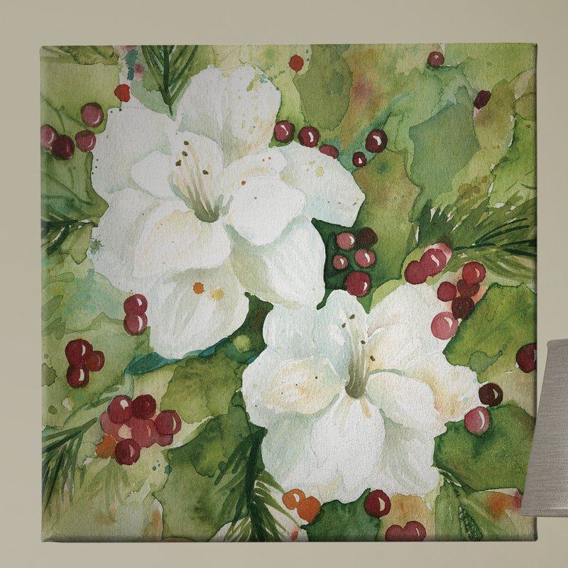 800x800 The Holiday Aisle - Holly Painting